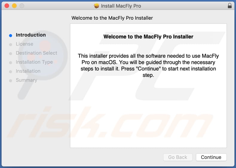 Configurazione installazione MacFly Pro