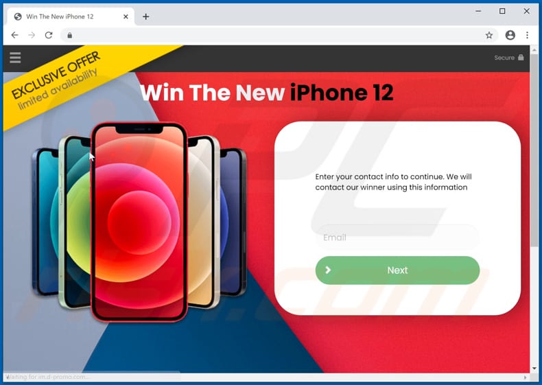 Win The New iPhone 12 truffa