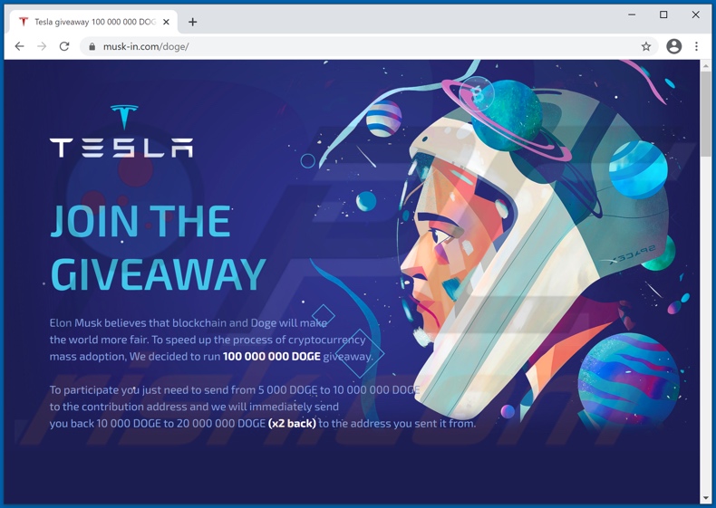 Doge Giveaway truffa