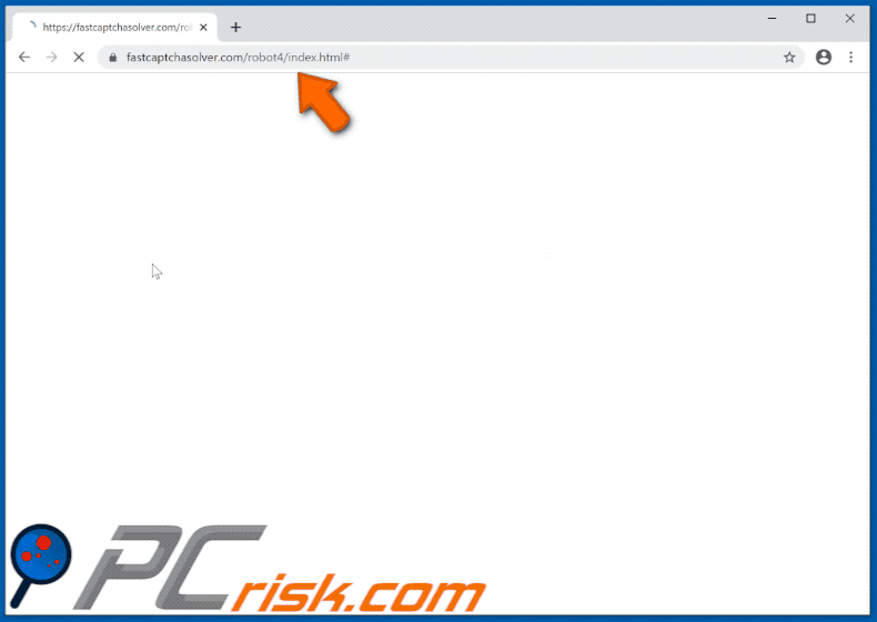 fastcaptchasolver[.]com sito web (GIF)