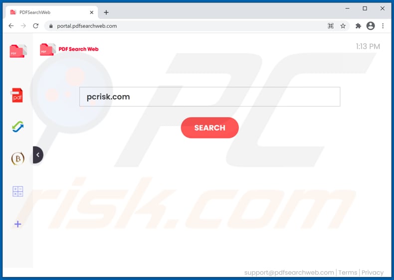 pdfsearchweb.com dirottatore del browser