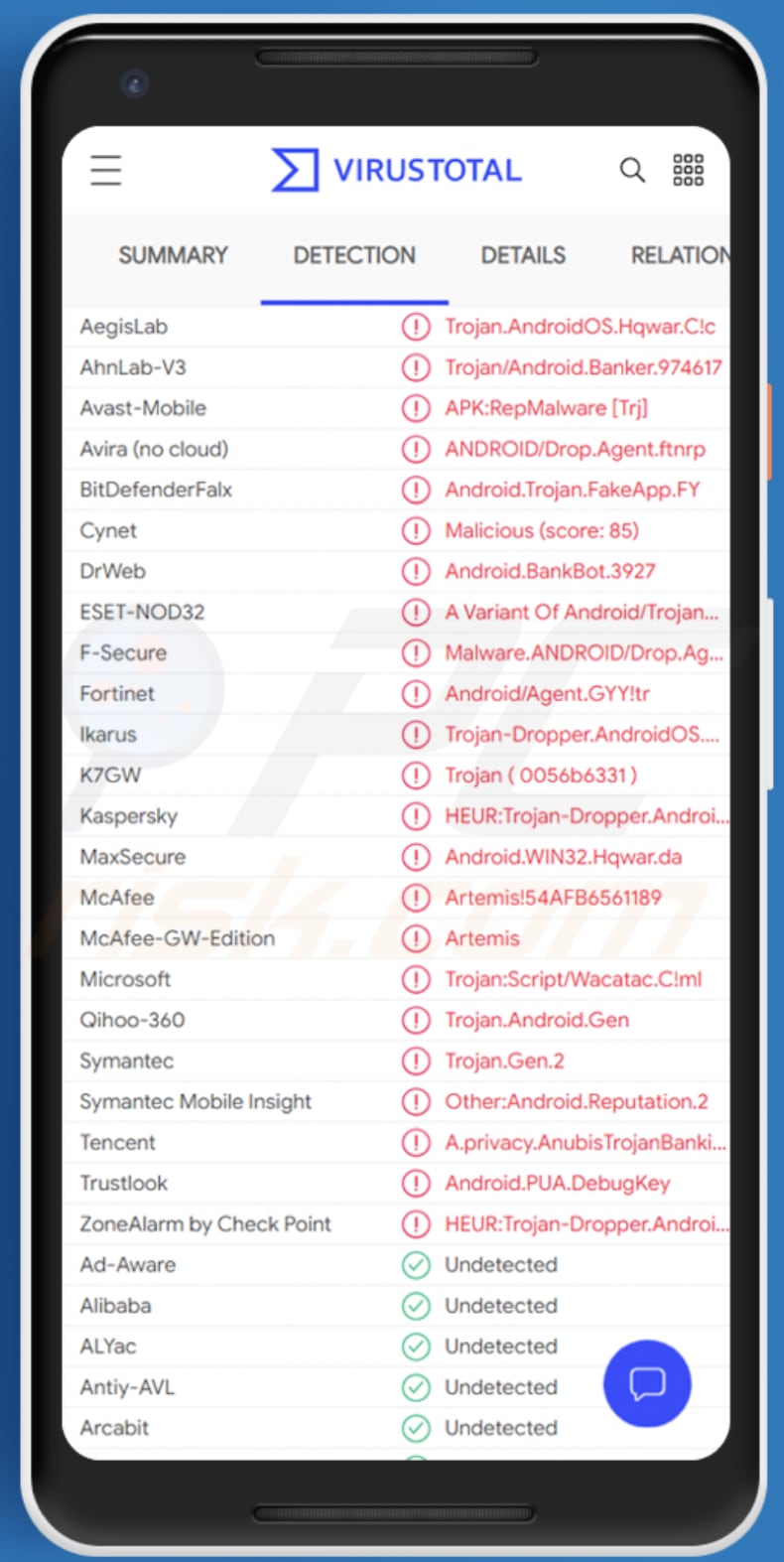 Malware Android BlackRock