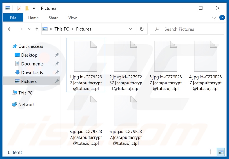 File crittografati da Ctpl ransomware (estensione .ctpl)