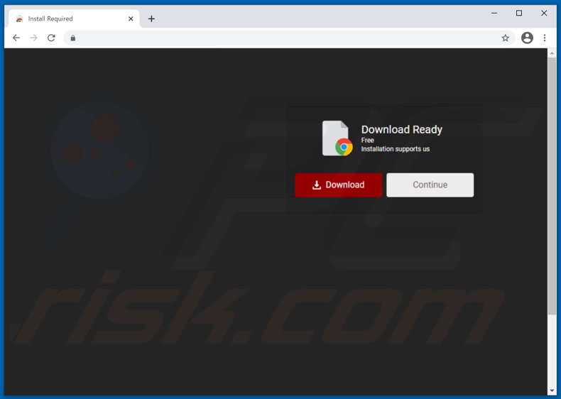 Screenshot di un sito che promuove Make changes browser hijacker che promuove il falso motore di ricerca fxsmash.xyz