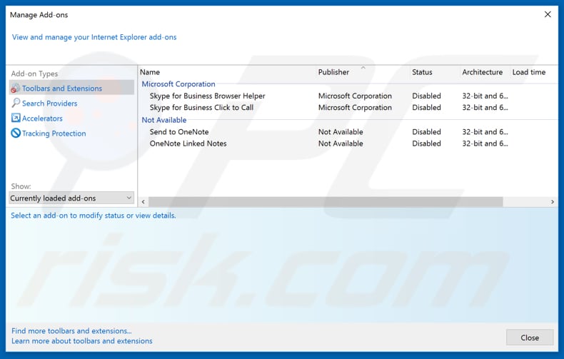 Rimozione delle estensioni di Internet Explorer relative a searchfor.cc