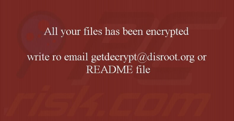 Schermata dello sfondo del desktop di Venus ransomware