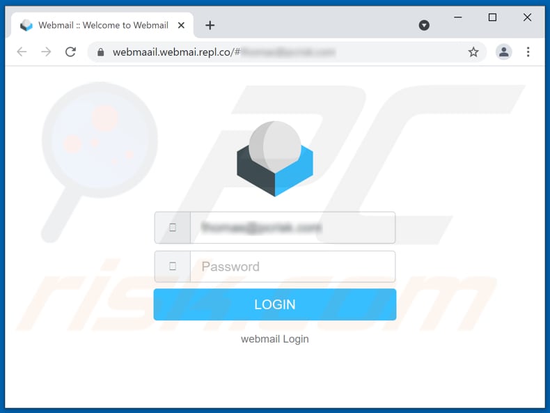 mail delivery failure scam Screenshot del falso sito Webmail utilizzato per rubare le credenziali di accesso