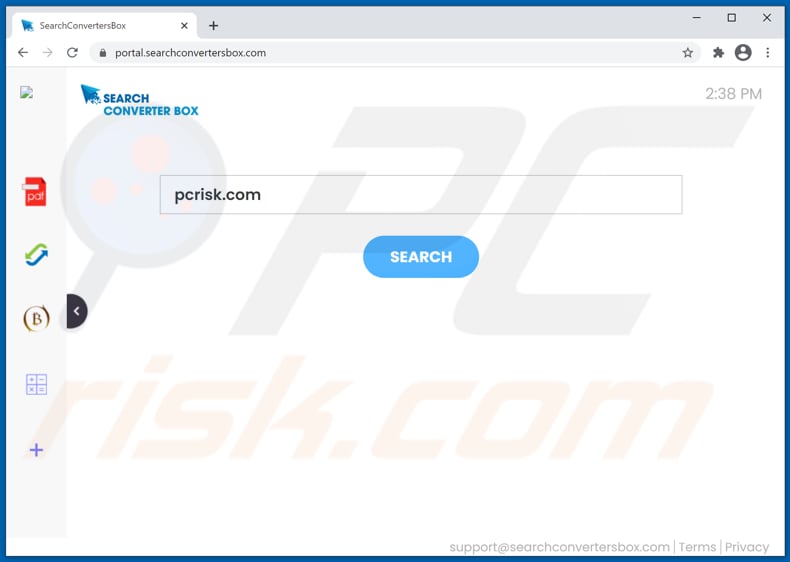 searchconvertersbox.com browser hijacker