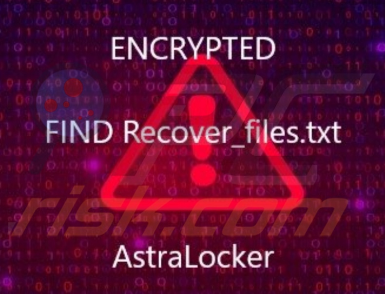 Sfondo di AstraLocker ransomware