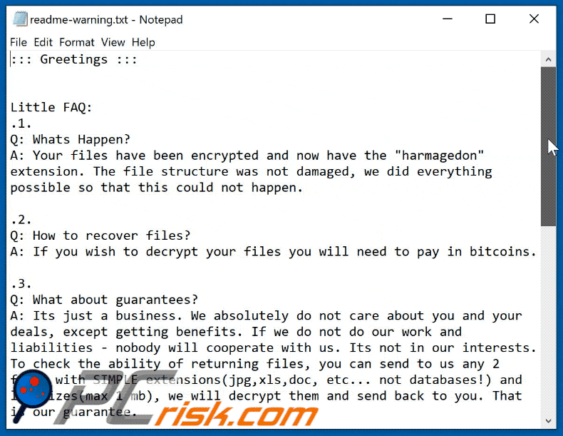 harmagedon ransomware nota di riscatto readme-warning.txt gif