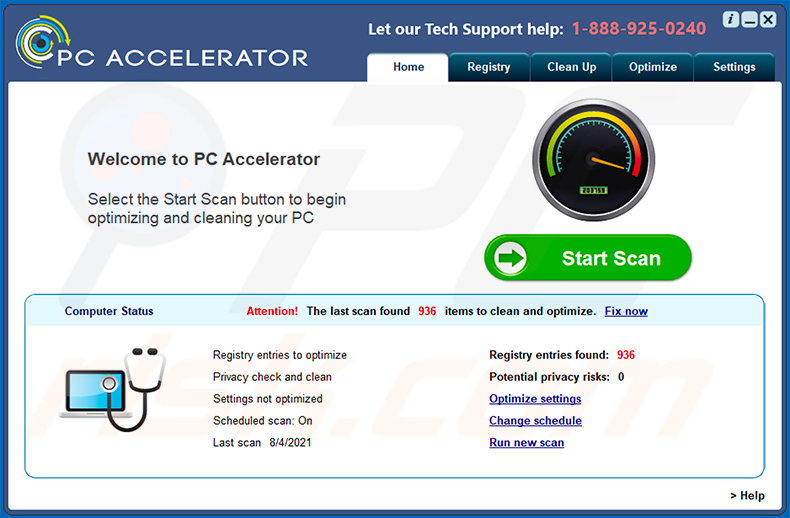 Applicazione indesiderata  PC Accelerator