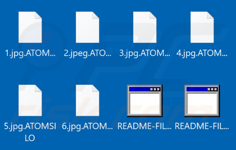 File crittografati dal ransomware AtomSilo (estensione .ATOMSILO)
