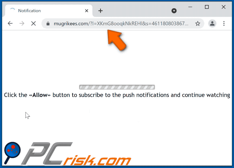 aspetto del sito web mugrikees[.]com (GIF)