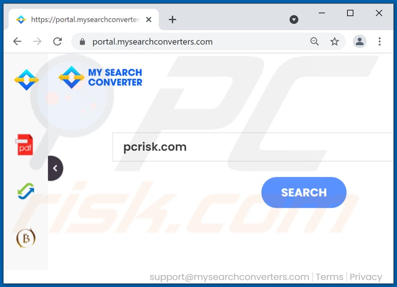 mysearchconverters.com browser hijacker
