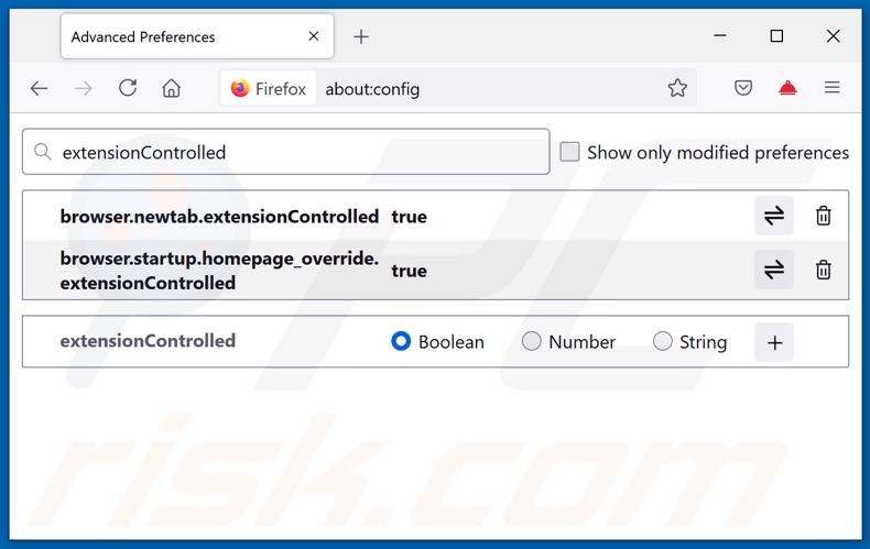 Rimozione di searchconvertersonline.com dal motore di ricerca predefinito di Mozilla Firefox