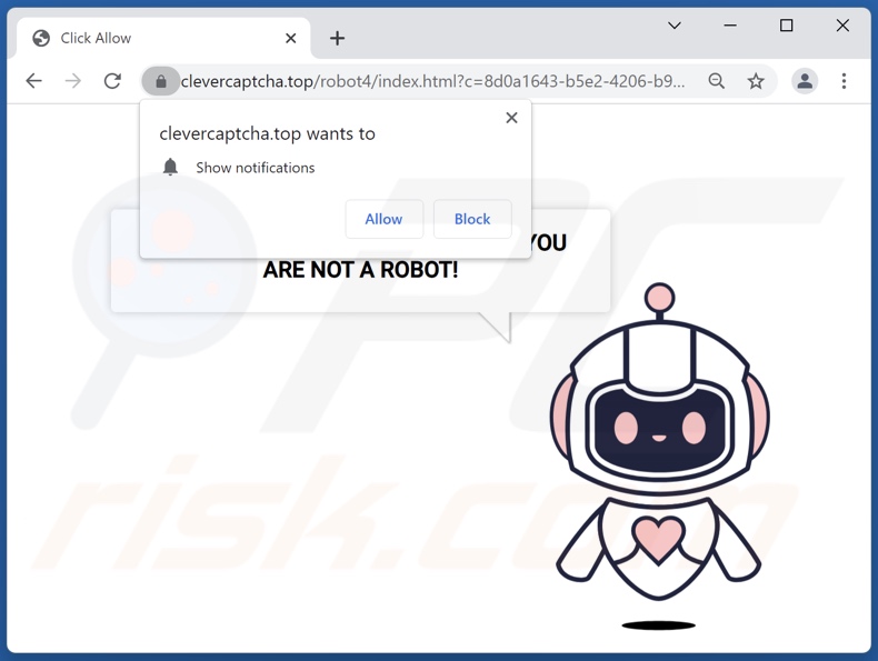 clevercaptcha[.]top pop-up reindirizzamenti