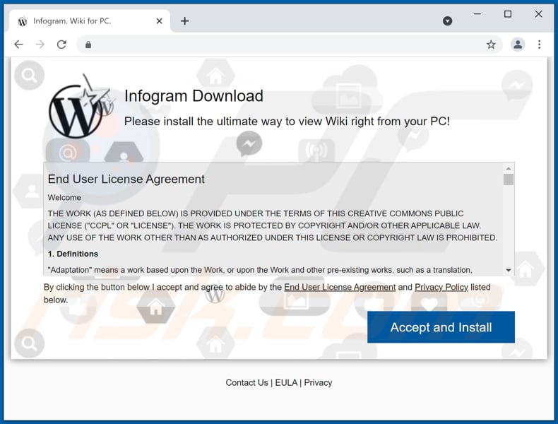 promotore di adware infogram