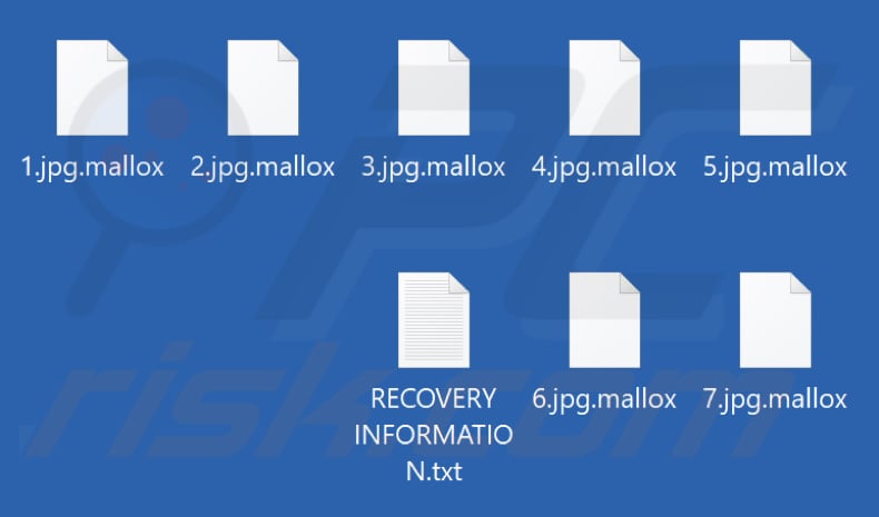 File crittografati da Mallox ransomware (estensione .mallox)