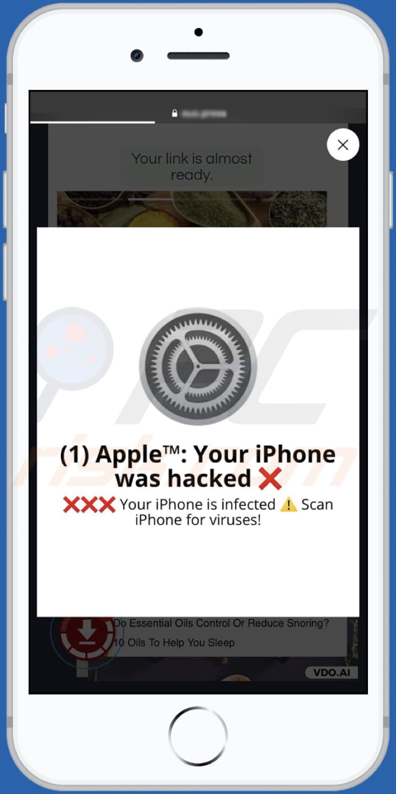 Your iPhone Was Hacked scam