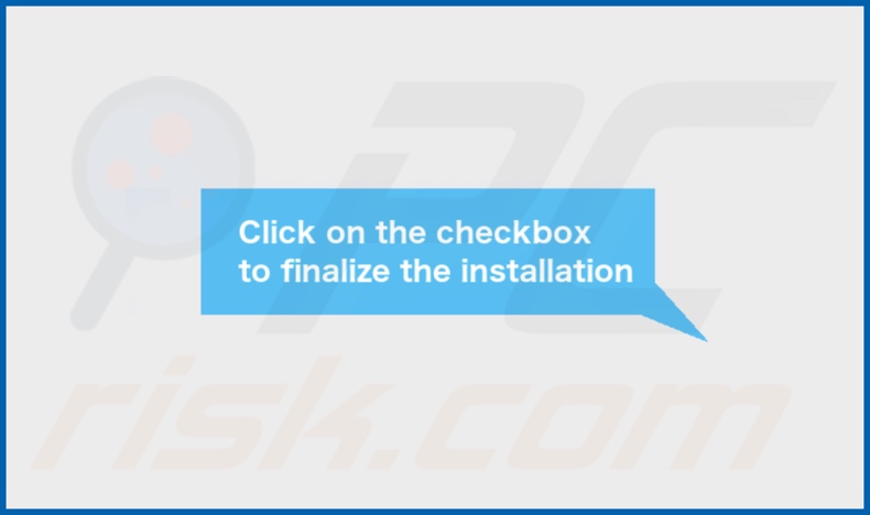 Finestra pop-up visualizzata al termine dell'installazione dell'adware FlexInterval
