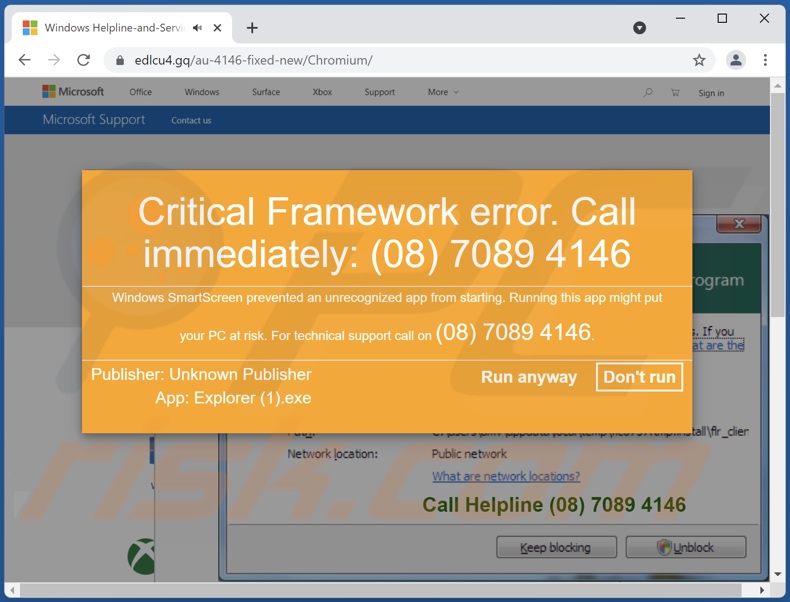 Critical Framework Error truffa