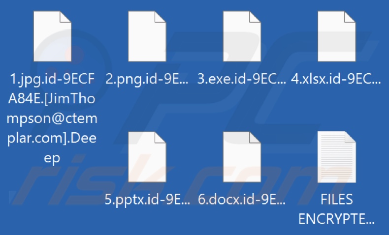 File crittografati da Deep ransomware (estensione .Deeep)