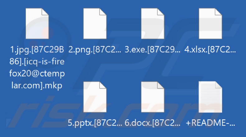File crittografati dal ransomware Mkp (estensione .mkp)