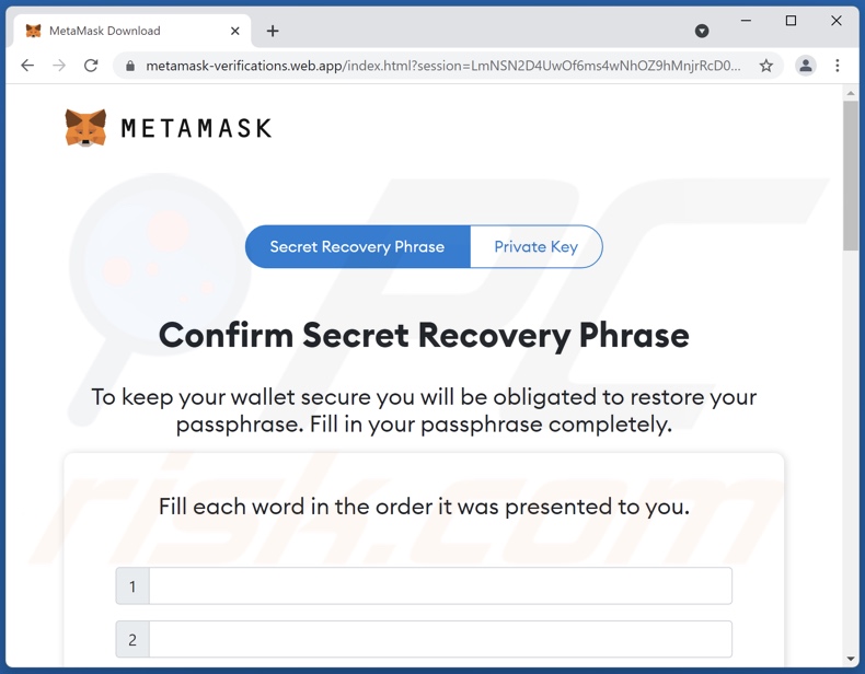 METAMASK truffa