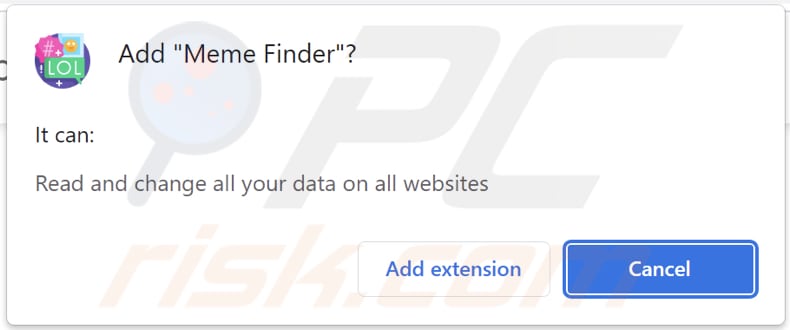 Meme Finder adware