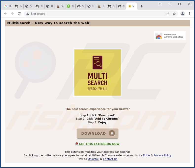 promotore ingannevole del dirottatore del browser multisearch.live