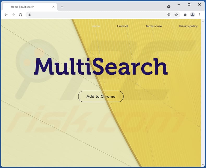 Pagina di download ufficiale per il dirottatore del browser multisearch.live