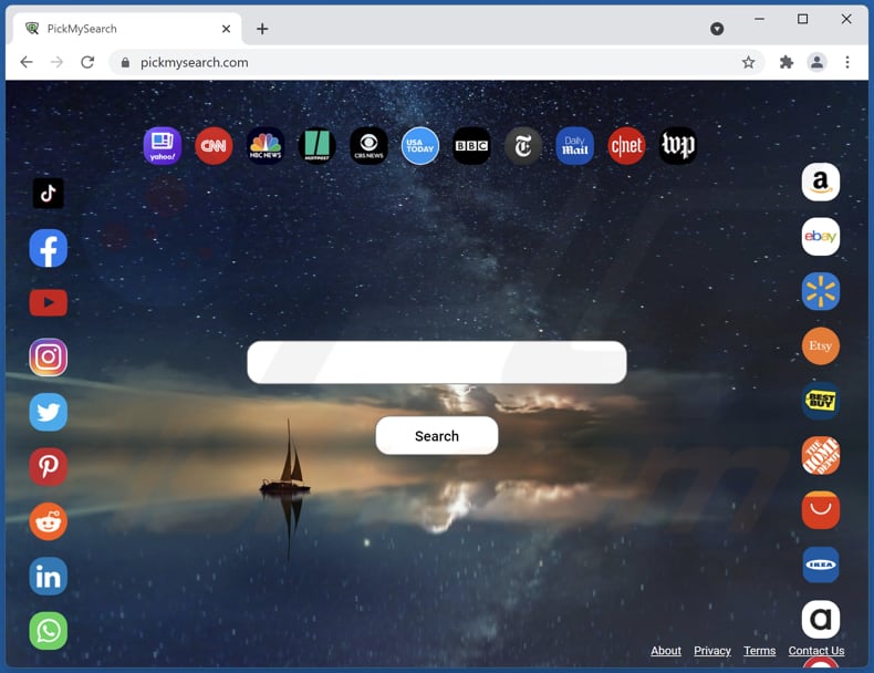 pickmysearch.com browser hijacker