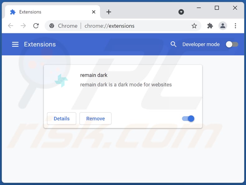 Rimozione delle estensioni di Google Chrome relative a 87nzaa.com