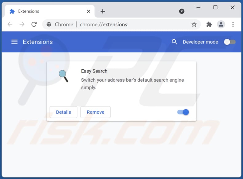 Rimozione delle estensioni di Google Chrome relative a searcheq.com