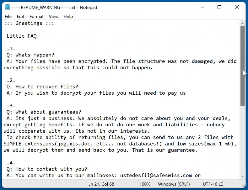 nota di riscatto sojusz ransomware -----README_WARNING-----.txt gif