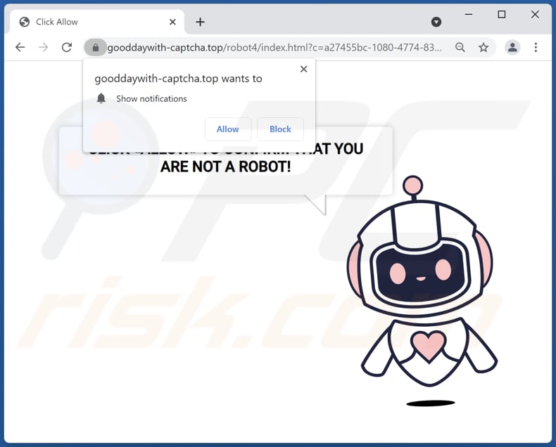 gooddaywith-captcha[.]top annunci