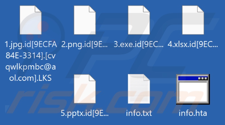 File crittografati da LKS ransomware (estensione .LKS)