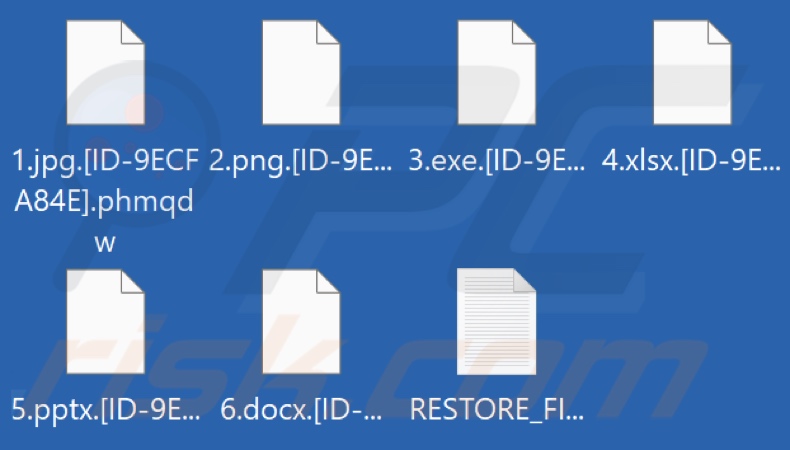 File crittografati da Phmqdw ransomware (estensione .phmqdw)