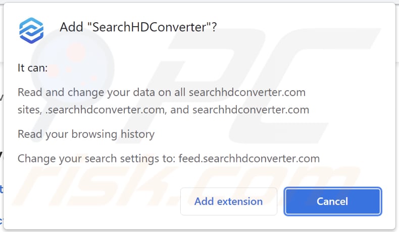 Notifica del browser SearchHDConverter
