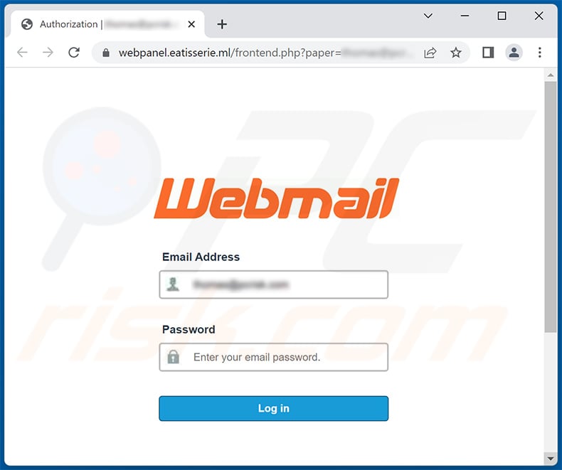 Sito di phishing promosso tramite posta indesiderata non consegnata (2022-04-26)