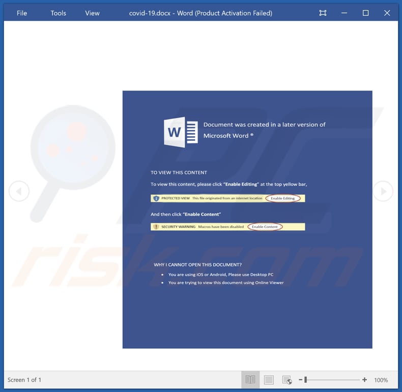 Un altro screenshot del documento MS utilizzato per distribuire Nerbian 2