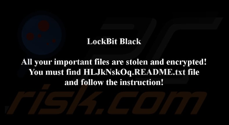 Screenshot dello sfondo del desktop di LockBit 3.0