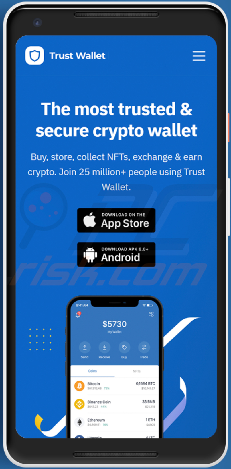 Versione mobile di questo sito web- trusstwallet.site