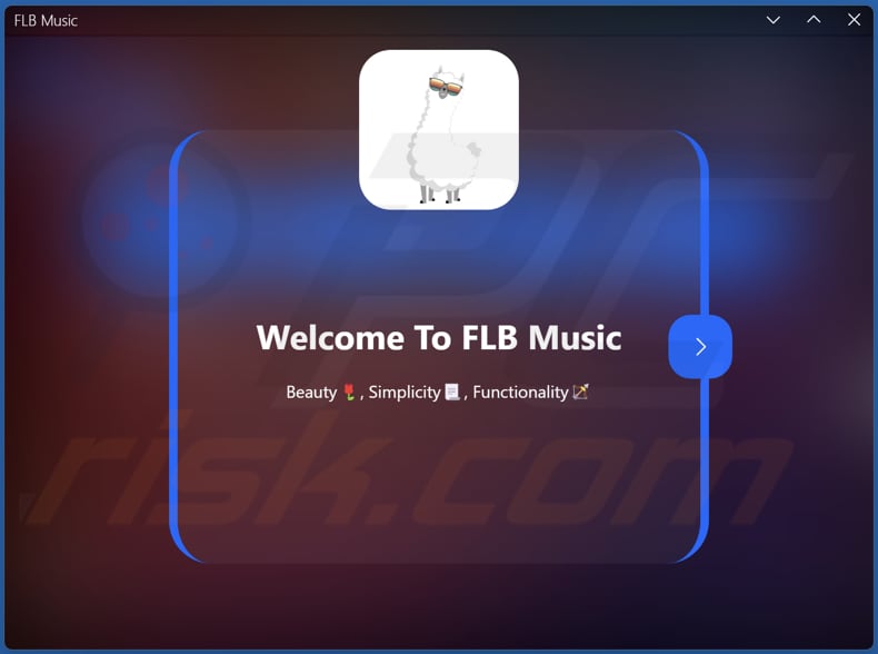 Interfaccia utente di FLB Music