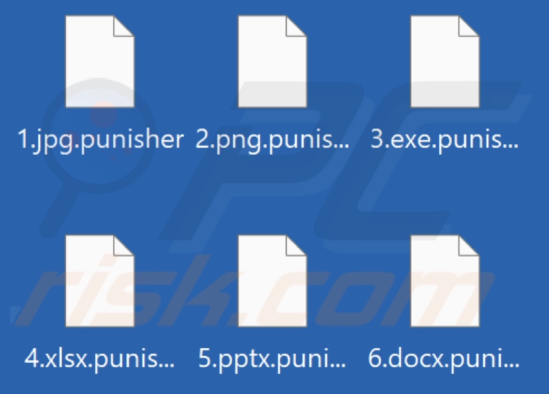 File crittografati dal ransomware Team Punisher (estensione .punisher)