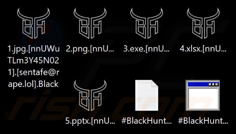 File crittografati da Black Hunt ransomware (estensione .Black)
