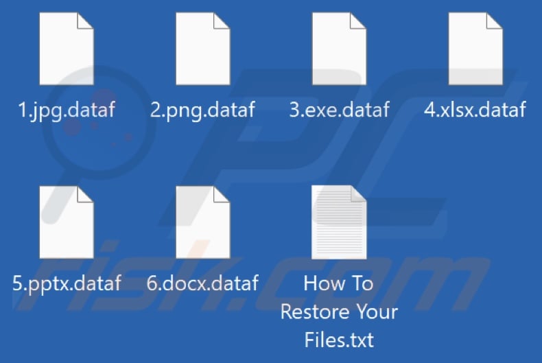 File crittografati dal ransomware DATAF LOCKER (estensione .dataf)
