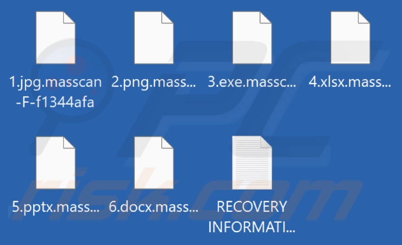 File crittografati da Masscan ransomware (estensione .masscan-F-ID)