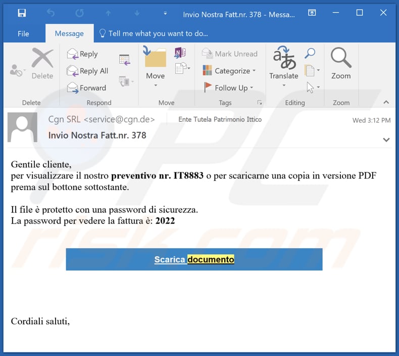 email  utilizzata per la distribuzione di stealer purelogs