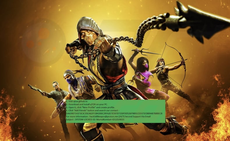 Schermata dello sfondo del desktop di MortalKombat